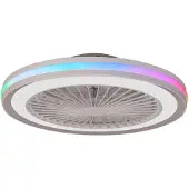 Mantra-Iluminacion LED-takvifte Gamer Big, hvit, DC, stillegående, Ø 56 cm, CCT RGB
