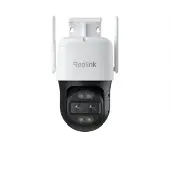 Reolink Trackmix Series W760 - Nettverksovervåkingskamera - PTZ - lite tårn - utendørs - vanntett - farge (Dag og natt) - 2 x 8 MP - 3840 x 2160 - 4K - motorisert - lyd - trådløs - Wi-Fi - LAN 10/100