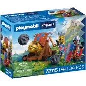 Playmobil Riddere - Løveriddere med kanon - 72115 - 34 Deler - - OneSize - Lekefigur