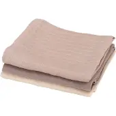 Sebra Stoffklutene - 3-pack - Måneskinn Beige - - OneSize - Gulpeklut