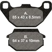 EBC Fa Series Organic Fa305 Bremseklosser