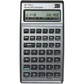 HP 17bII+, Lomme, Økonomi, 15 sifre, 2 linjer, Batteri, Sølv