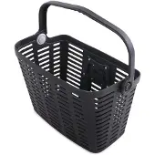 Wozinsky WKR-PK plastic handlebar bicycle basket - black