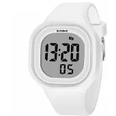 24hShop Jelly Digitalklokke med silikonrem Hvit