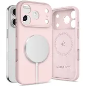 Tech-Protect MagSafe-etui i silikon for iPhone 17 Pro Max - Rosa