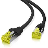 Helos patchkabel Cat.6a GHMT AWG 26/7 svart 15,0 m