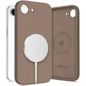 Tech-Protect MagSafe-etui i silikon for iPhone 16E / 17E - Brun