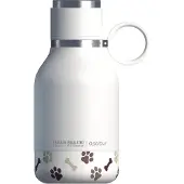 Asobu Stainless Steel Dog Bowl Bottle White 975ml