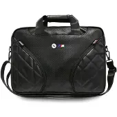 BMW -laptoptaske Carbon Pockets & Metal Logo 16 svart
