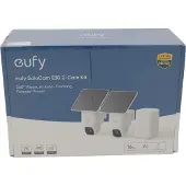 Eufy SoloCam E30 (2-Pack) + Homebase 2, IP-sikkerhetskamera, Utendørs, Trådløs, Vegg, Hvit, Kuppel