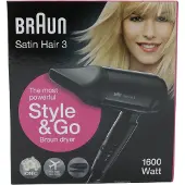 Braun Satin Hair 3 Hd 350 Style & Go Hårføner
