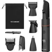 MAXGROOM LK-881 multifunksjonell trimmer med utskiftbare spisser - svart