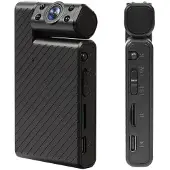 24hShop Minikamera med 1080P HD WiFi-videoopptak - Svart