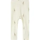 Lil´ Atelier Lil' Atelier Leggings - Rib - NbnGavo - Turtledue/Giraffe - - 56 - Leggings
