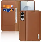 DUX Samsung Galaxy S25 Edge Hivo Lommebok-deksel I Lær - Brun