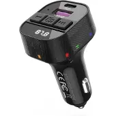 XO FM-sender med Bluetooth MP3 og USB-lading 30W