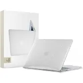Tech-Protect SmartShell-etui for MacBook Air 13" M2 / M3 / 2022-2024 - Clear-Glitter