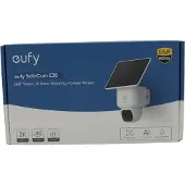 Eufy SoloCam E30 - Nettverksovervåkingskamera - panorering / tipping - lite tårn - utendørs - værbestandig - farge (Dag og natt) - 2304 x 1296 - 2K - lyd - trådløs - Wi-Fi - med Solar Panel