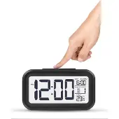 24hShop Digital LED Vekkerklokke - Svart