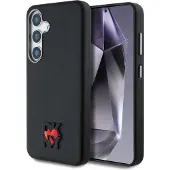 DKNY Leather Heart of NY-etui i lær til Samsung Galaxy S25 - Svart