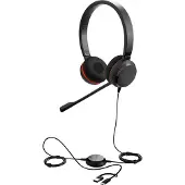 Jabra Evolve 30 II MS Stereo USB-C og 3,5 mm-kontakt