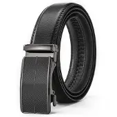 24hShop Herrebelte i svart kunstlær – 130 cm