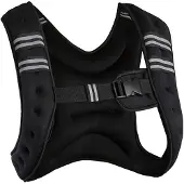 Everfitness Vektvest 3 kg - treningsvest / svart vektvest for løping, powerwalk og styrketrening