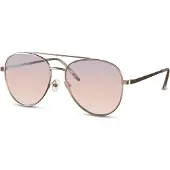 24hShop Aviator Solbriller med Gull Innfatning og Lilla Glass – Resirkulert Unisex Design