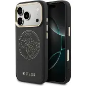 GUESS Perforert 4G MagSafe-etui for iPhone 17 Pro - svart