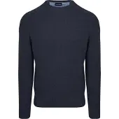 Suitable Lammullsgenser med rund hals marineblå Blå Mørkeblå Størrelse