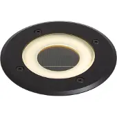 QAZQA Moderne bakkespot svart inkl. LED oppladbar med solcellepanel IP65 - Solyx