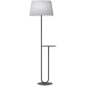 Emibig Hotel gulvlampe, grå/svart, høyde 150 cm, stoff/metall