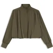 BOSS for woman. 50563118 Jolea olive green jacket (34), Casual, Polyester