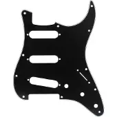 Fender Moderne Stratocaster Plekterbrett med 11 Hull Svart