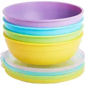 Munchkin skål med lokk-sett og to skjeer LOVE A BOWL