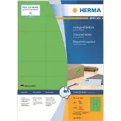 Herma Special - Papir - matt - permanent selv-adhesiv - grønn - 70 x 37 mm 2400 etikett(er) (100 ark x 24) merkelapper