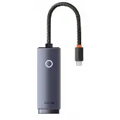 Baseus Lite Series USB-C til RJ45 nettverksadapter (svart)