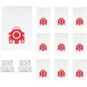 INF Miele FJM støvsugerposer, AirClean 3D støvposerstatninger (10+2 pakke)