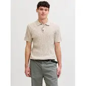 Jack & Jones Eemil Knit Cable Kortermet Poloskjorte