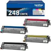 Brother TN248VAL Multipack - 4 pakker - svart, gul, cyan, magenta - original - eske - tonerkassett - Opptil 1000 sider per kassett
