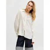 Jack & Jones Almira Linen Blend Wvn Jjxx Skjorte Med Lange Ermer