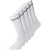 Jack & Jones Logo Tennissokker 5-pak Hvit