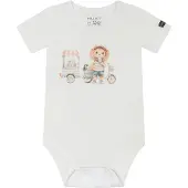 Hust and Claire Body k/e - Billy - Ivory m. Trykk - - 2 år (92) - Kortermet body