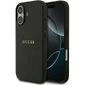 GUESS MagSafe-etui med kornet ring for iPhone 17 - svart