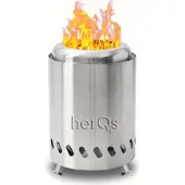 HerQs Smokeless FirePit Mini – sølv