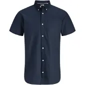 JJ REBEL Keith Oxford Kortarmet Skjorte