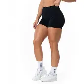 Relode Aura Seamless Scrunch Shorts Svart