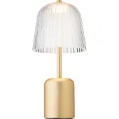 Nuura LED-batteridrevet bordlampe Asteea, messingfarget, høyde 27 cm