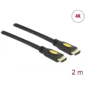 DeLOCK HDMI-kabel HDMI-A hann til HDMI-A hann 4K 2 m