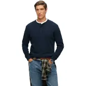 Superdry Vle Mid Weight Henley Langarmet T-skjorte